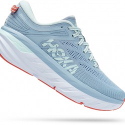 Hoka Bondi 7 Road Running Shoes Blue Fog/Blue Glass Women