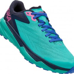 Hoka Zinal Trail Running Shoes Atlantis/Outer Space Women