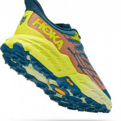 Hoka Speedgoat 5 Trail Running Shoes Blue Coral/Evening Primrose Men