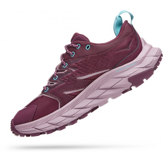 Hoka Anacapa Low GTX Hiking Shoes Grape Wine/Elderberry Women