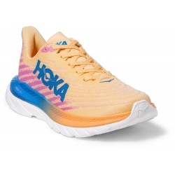 Hoka Mach 5 Road Running Shoes Impala/Cyclamen Women