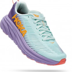 Hoka Rincon 3 Road Running Shoes Blue Glass/Chalk Violet Women