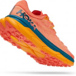 Hoka Tecton X Trail Running Shoes Camellia/Blue Coral Women