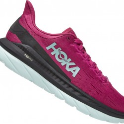 Hoka Mach 4 Road Running Shoes Festival Fuchsia/Black Women