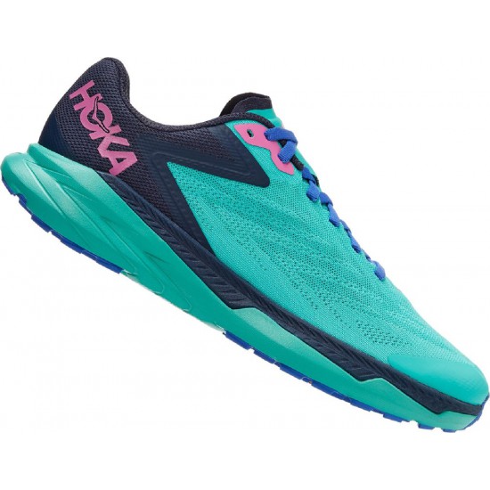 Hoka Zinal Trail Running Shoes Atlantis/Outer Space Women