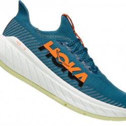 Hoka Carbon X 3 Road Running Shoes Blue Coral/Black Men