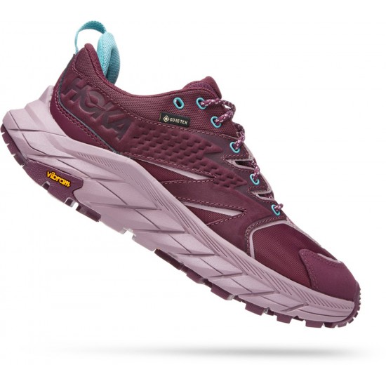 Hoka Anacapa Low GTX Hiking Shoes Grape Wine/Elderberry Women