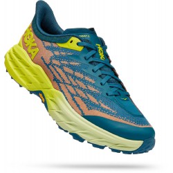 Hoka Speedgoat 5 Trail Running Shoes Blue Coral/Evening Primrose Men