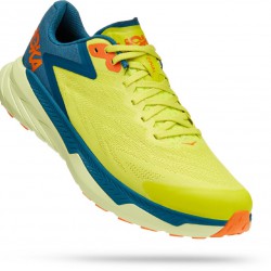 Hoka Zinal Trail Running Shoes Evening Primrose/Blue Coral Men