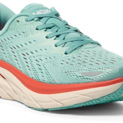 Hoka Clifton 8 Road Running Shoes Aquarelle/Eggshell Blue Women