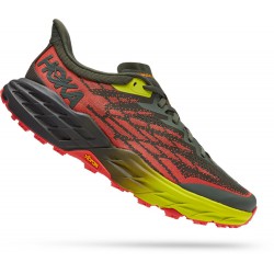 Hoka Speedgoat 5 Trail Running Shoes Thyme/Fiesta Men