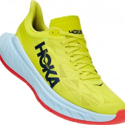 Hoka Carbon X 2 Road Running Shoes Evening Primrose/Fiesta Men