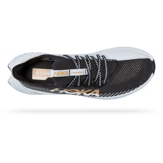 Hoka Carbon X 3 Road Running Shoes Black/White Women