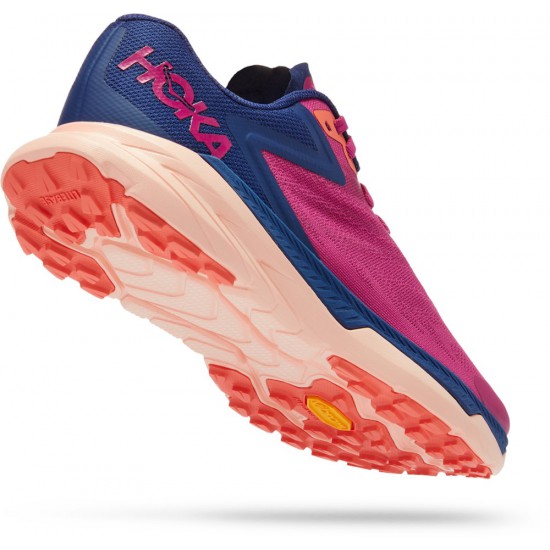 Hoka Zinal Trail Running Shoes Festival Fuchsia/Bellwether Women