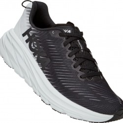 Hoka Rincon 3 Road Running Shoes Black/White Women