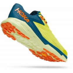 Hoka Zinal Trail Running Shoes Evening Primrose/Blue Coral Men