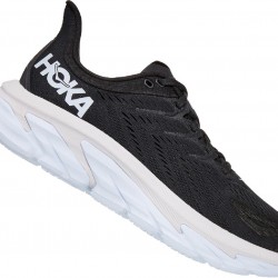 Hoka Clifton Edge Road Running Shoes Black/White Men