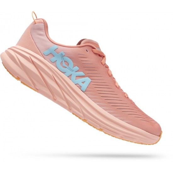 Hoka Rincon 3 Road Running Shoes Shell Coral/Peach Parfait Women