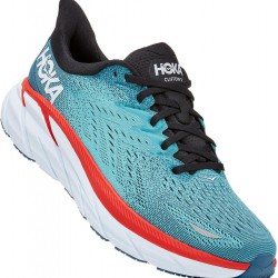 Hoka Clifton 8 Road Running Shoes Real Teal/Aquarelle Men