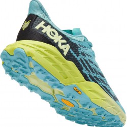 Hoka Speedgoat 5 Trail Running Shoes Coastal Shade/Green Glow Women