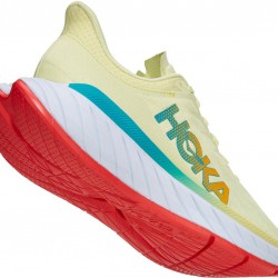 Hoka Carbon X 2 Road Running Shoes Luminary Green/Hot Coral Men