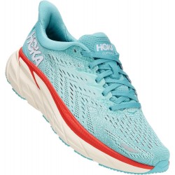 Hoka Clifton 8 Road Running Shoes Aquarelle/Eggshell Blue Women