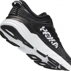 Hoka Bondi 7 Road Running Shoes Black/White Men