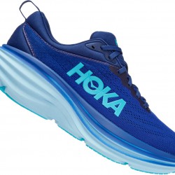 Hoka Bondi 8 Road Running Shoes Bellwether Blue/Bluing Men