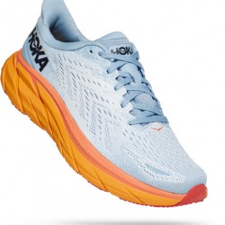 Hoka Clifton 8 Road Running Shoes Summer Song/Ice Flow Women