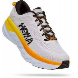 Hoka Bondi 7 Road Running Shoes Nimbus Cloud/Radiant Yellow Men