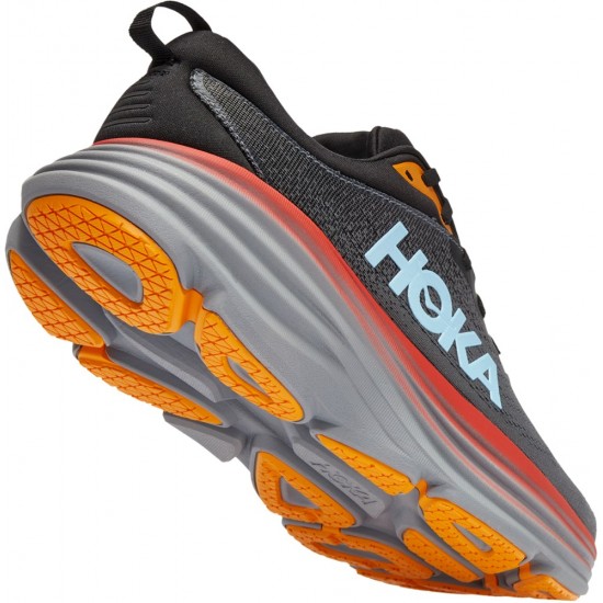 HOKA BONDI 8 - Zapatillas de running neutras -  anthracite/castlerock/antracita 