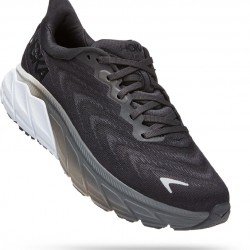 Hoka Arahi 6 Road Running Shoes Black/White Women