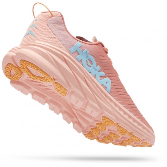 Hoka Rincon 3 Road Running Shoes Shell Coral/Peach Parfait Women