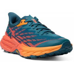 Hoka Speedgoat 5 Trail Running Shoes Blue Coral/Camellia Women