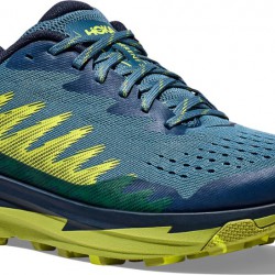 Hoka Torrent 3 Trail Running Shoes Bluesteel/Dark Citron Men