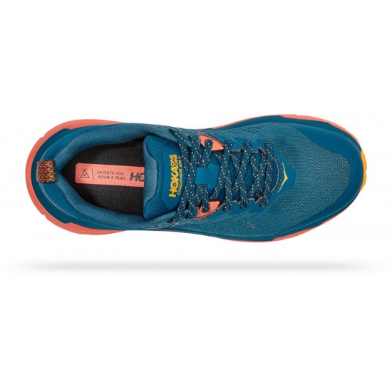 Hoka Challenger ATR 6 GTX Trail Running Shoes Blue Coral/Camellia Women