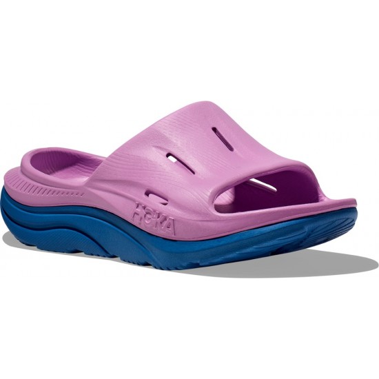 Hoka ORA Recovery 3 Slides Cyclamen/Coastal Sky Men